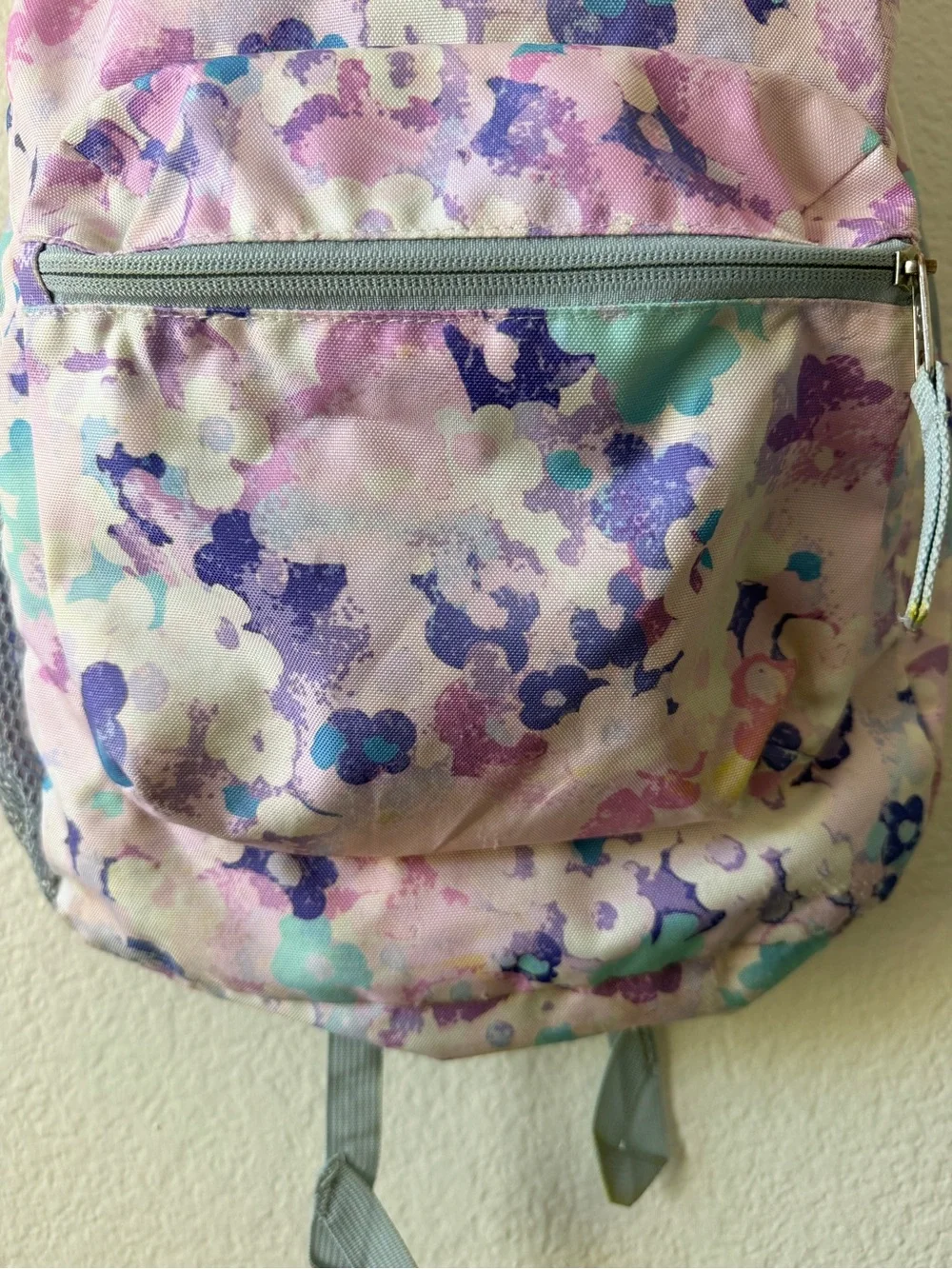 Jansport Floral Backpack Pink Purple Blue School Travel Book Bag Back to School
